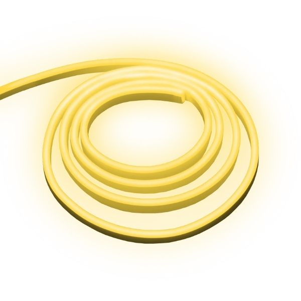 Cinta tira LED neon ultraflex 12v IP65 3500K (5 metros) sin conector