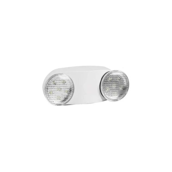 Emergencia LED lampara recargable ovalada 2 luces