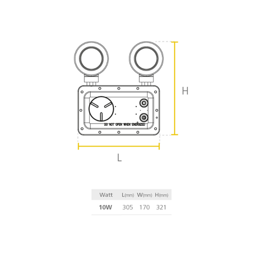 Sylvania LED Emergencia R1 Syl Secure 10W 683lm P27685