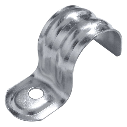 Accesorio grapa metalica 1 1/2 Pulgada aleta sencilla soporte tuberia EMT PVC