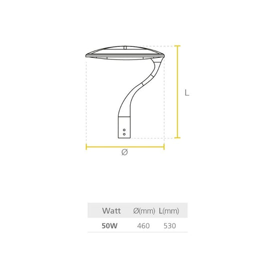 Luminaria LED SYLVANIA Eclipse 50W 6750lm 4000K P23199-36 -  Sylvania