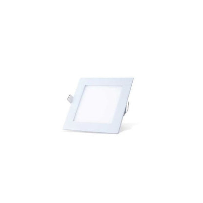 Plafon LED cuadrado de techo 12W 6500K