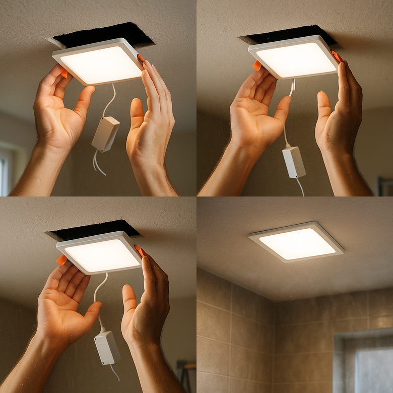 Instalacion panel led